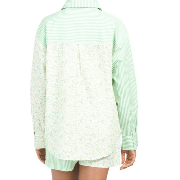 AVEC LES FILLES Floral and Striped 2-Piece Set-NWT! - Picture 2 of 4